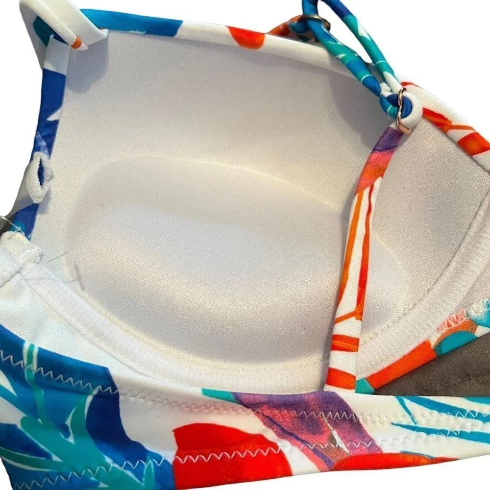 Raisins Juniors' Printed‎ Moonshadow Underwire Bikini Top - Riviera Maya Multi L